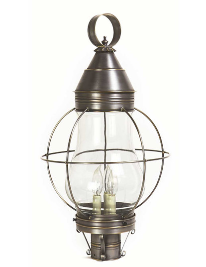 Bosc Three Light Post Mount in Dark Antique Brass (196|2743DABLT3CLR)