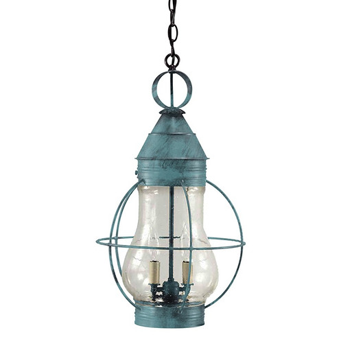 Bosc Two Light Hanging Lantern in Verdi Gris (196|2742VGLT2CSG)