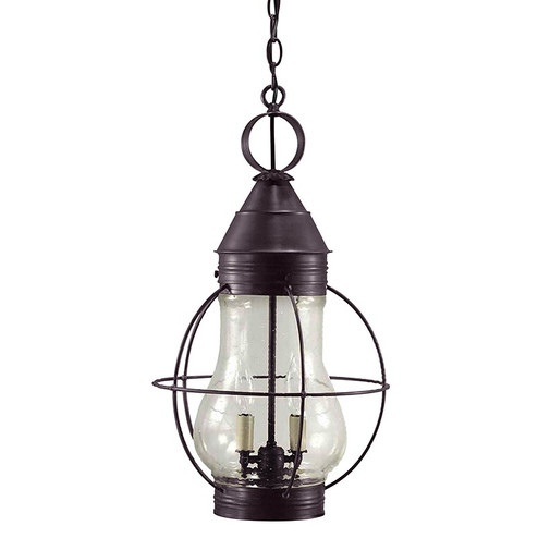 Bosc Two Light Hanging Lantern in Dark Brass (196|2742DBLT2CSG)