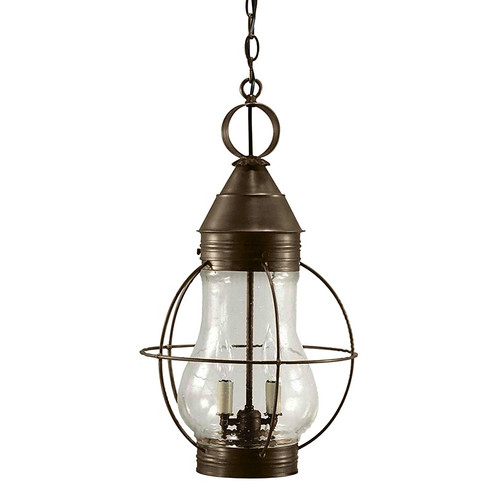 Bosc Two Light Hanging Lantern in Dark Antique Brass (196|2742DABLT2CSG)