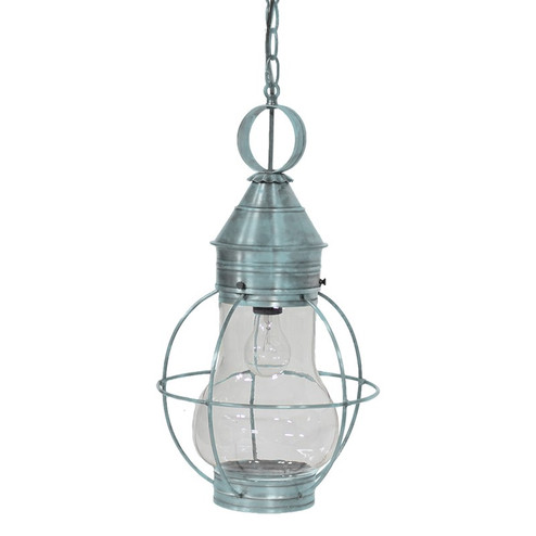 Bosc One Light Hanging Lantern in Verdi Gris (196|2732VGMEDCLR)