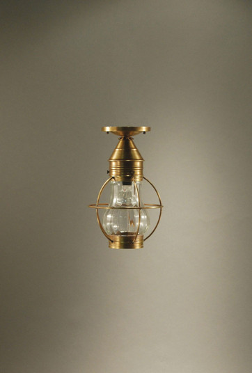 Bosc One Light Flush Mount in Antique Brass (196|2724ABMEDOPT)