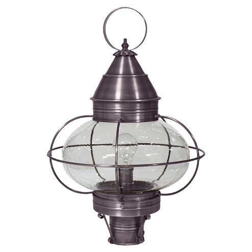 Onion One Light Post Mount in Dark Brass (196|2573DBMEDCSG)