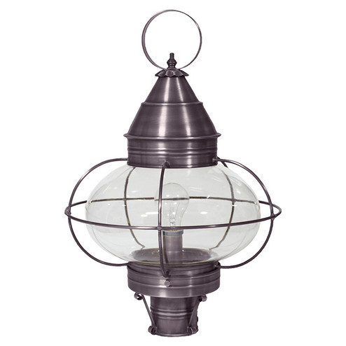 Onion One Light Post Mount in Dark Brass (196|2573DBMEDCLR)