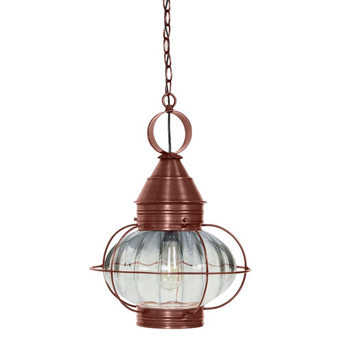 Onion One Light Hanging Lantern in Antique Copper (196|2572ACMEDOPT)