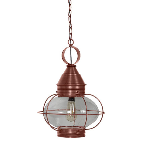 Onion One Light Hanging Lantern in Antique Copper (196|2572ACMEDCLR)