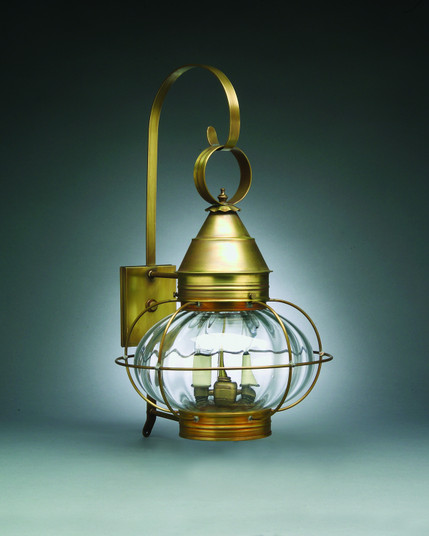 Onion Two Light Wall Mount in Antique Brass (196|2571ABLT2OPT)