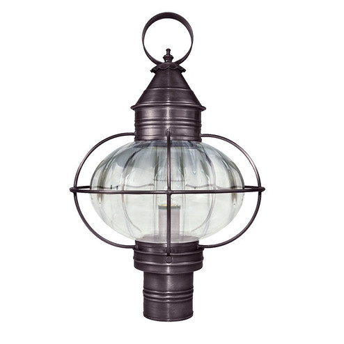 Onion One Light Post Mount in Dark Brass (196|2543DBMEDOPT)