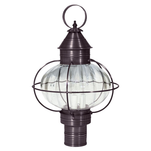 Onion Three Light Post Mount in Dark Brass (196|2543DBLT3OPT)