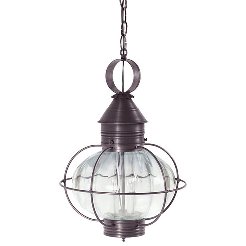Onion Two Light Hanging Lantern in Dark Brass (196|2542DBLT2OPT)