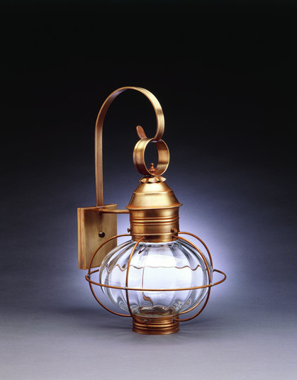 Onion One Light Wall Mount in Antique Brass (196|2541ABMEDOPT)