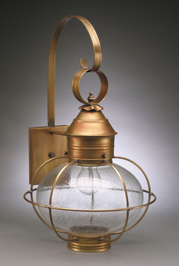 Onion One Light Wall Mount in Antique Brass (196|2541ABMEDCSG)