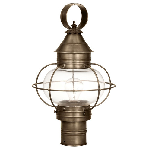 Onion One Light Post Mount in Dark Antique Brass (196|2533DABMEDCLR)