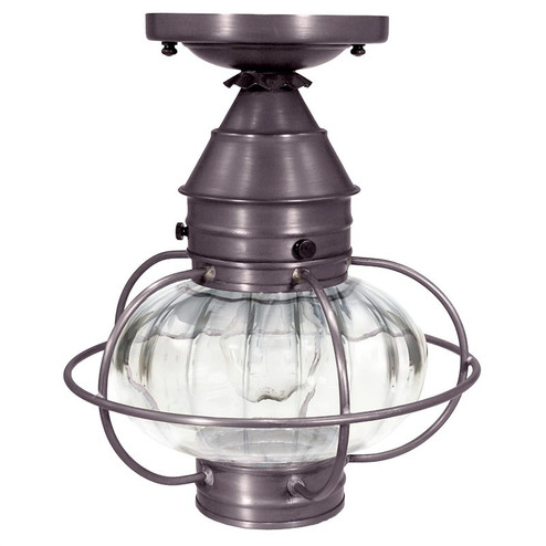Onion One Light Flush Mount in Dark Brass (196|2524DBMEDOPT)