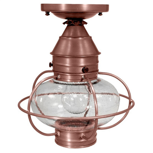 Onion One Light Flush Mount in Antique Copper (196|2524ACMEDCSG)