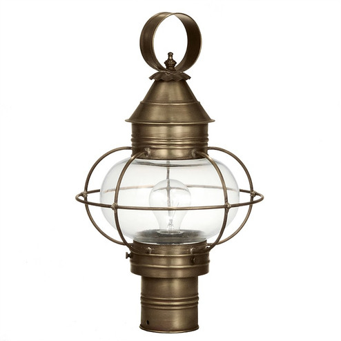 Onion One Light Post Mount in Dark Antique Brass (196|2523DABMEDCLR)