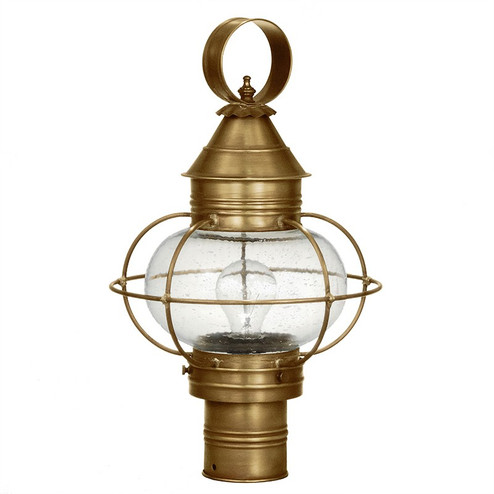 Onion One Light Post Mount in Antique Brass (196|2523ABMEDCSG)