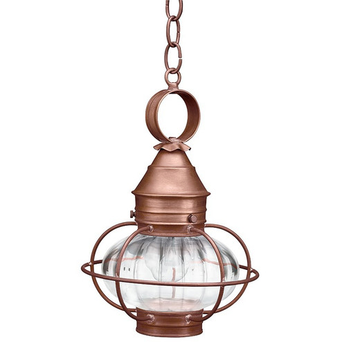 Onion One Light Hanging Lantern in Antique Copper (196|2522ACMEDOPT)