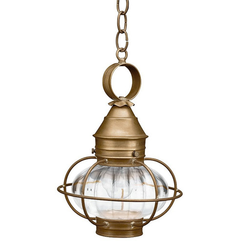 Onion One Light Hanging Lantern in Antique Brass (196|2522ABMEDOPT)