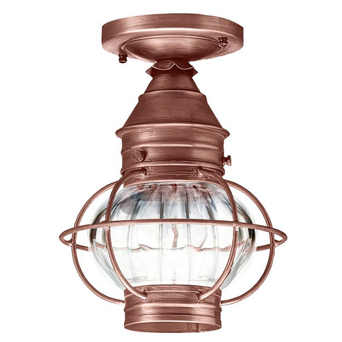 Onion One Light Flush Mount in Antique Copper (196|2514ACMEDOPT)