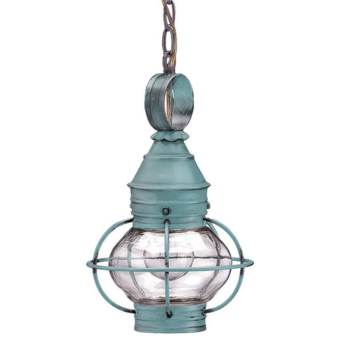 Onion One Light Hanging Lantern in Verdi Gris (196|2512VGMEDCLR)