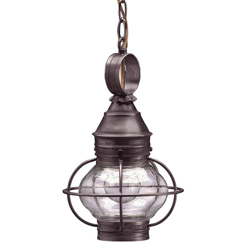 Onion One Light Hanging Lantern in Dark Brass (196|2512DBMEDCSG)