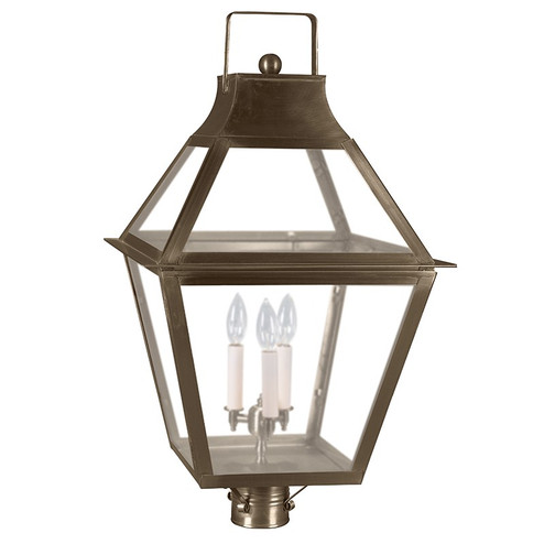 Uxbridge Three Light Post Mount in Dark Antique Brass (196|2253DABLT3FST)