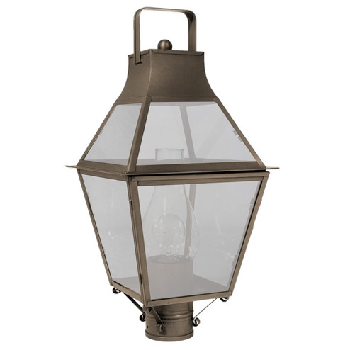 Uxbridge One Light Post Mount in Dark Antique Brass (196|2243DABCIMFST)