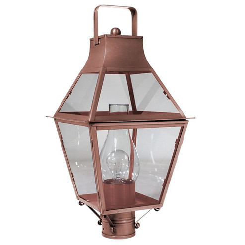 Uxbridge One Light Post Mount in Antique Copper (196|2243ACCIMCLR)