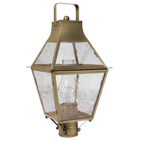 Uxbridge One Light Post Mount in Antique Brass (196|2243ABCIMCSG)