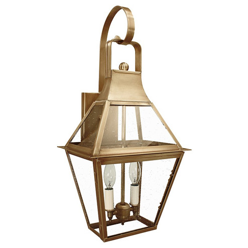 Uxbridge Two Light Wall Mount in Antique Brass (196|2237ABLT2CSG)