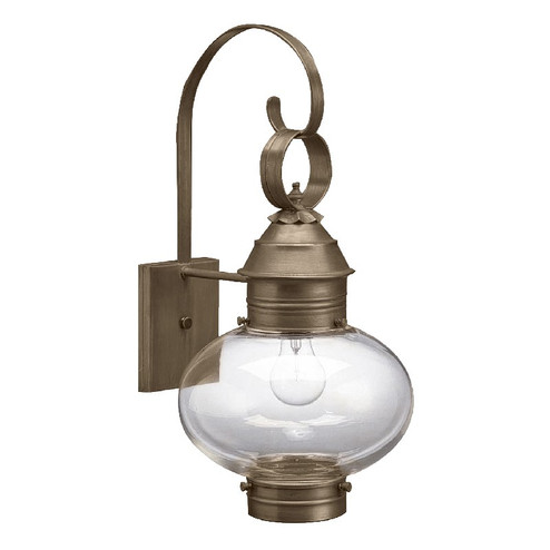 Cageless One Light Wall Mount in Dark Antique Brass (196|2041DABMEDCLR)