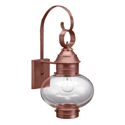 Cageless One Light Wall Mount in Antique Copper (196|2041ACMEDCSG)