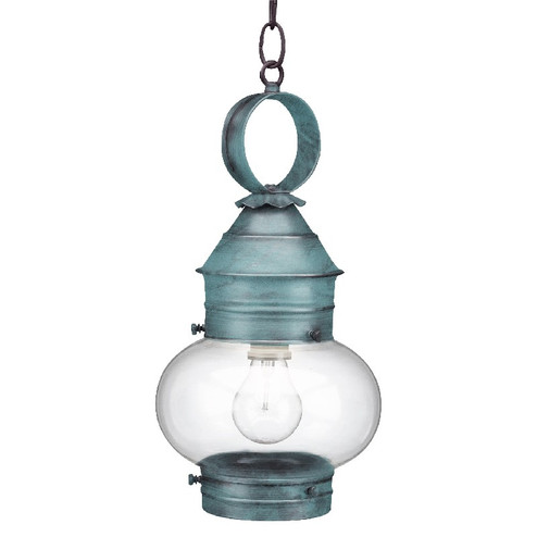Cageless One Light Hanging Lantern in Verdi Gris (196|2032VGMEDCLR)