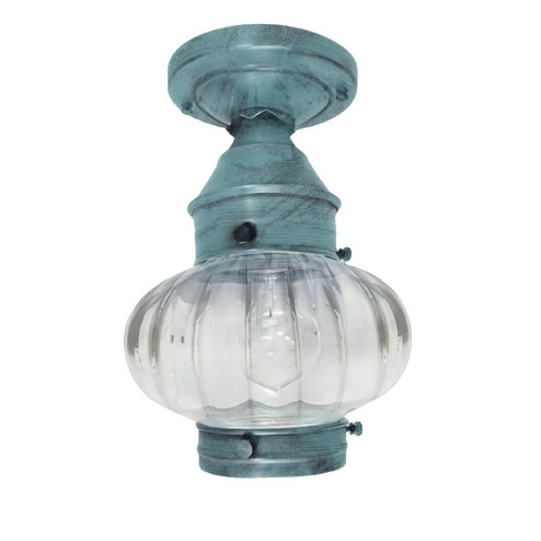 Cageless One Light Flush Mount in Verdi Gris (196|2024VGMEDOPT)