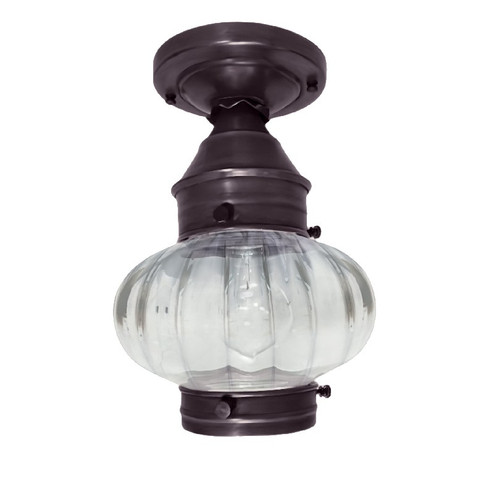 Cageless One Light Flush Mount in Dark Brass (196|2024DBMEDOPT)