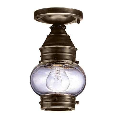 Cageless One Light Flush Mount in Dark Antique Brass (196|2014DABMEDCSG)