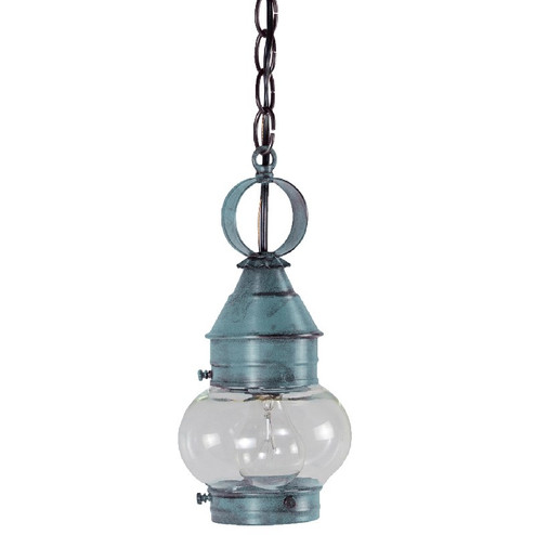 Cageless One Light Hanging Lantern in Verdi Gris (196|2012VGMEDCLR)