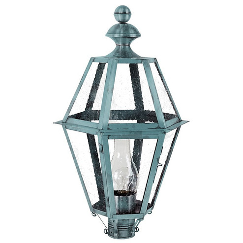 Boston One Light Post Mount in Verdi Gris (196|1623VGCIMSMG)