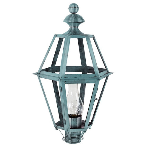 Boston One Light Post Mount in Verdi Gris (196|1623VGCIMCLR)