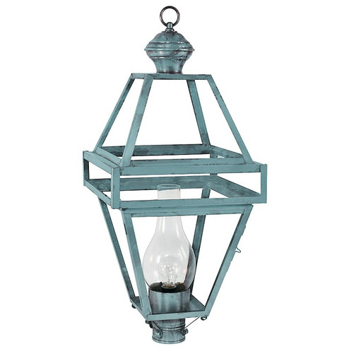 Boston One Light Post Mount in Verdi Gris (196|1273VGCIMCLR)