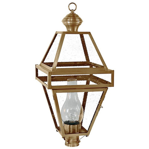 Boston One Light Post Mount in Antique Brass (196|1273ABCIMCSG)