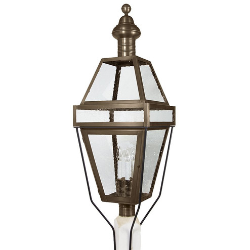 Boston Three Light Post Mount in Dark Antique Brass (196|1253DABLT3SMG)