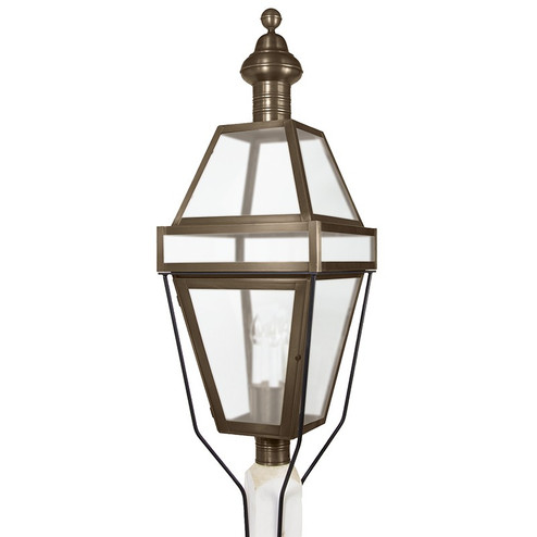 Boston Three Light Post Mount in Dark Antique Brass (196|1253DABLT3FST)