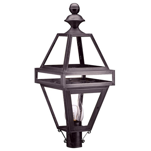 Boston One Light Post Mount in Dark Brass (196|1223DBCIMCLR)
