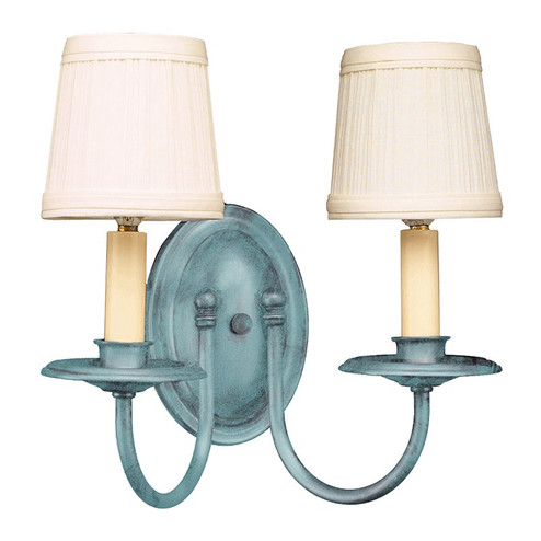 Sconce Two Light Wall Sconce in Verdi Gris (196|118VGLT2SHD)