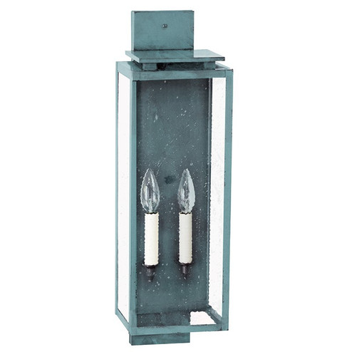 Downtown Two Light Wall Lantern in Verdi Gris (196|11641VGLT2SMG)