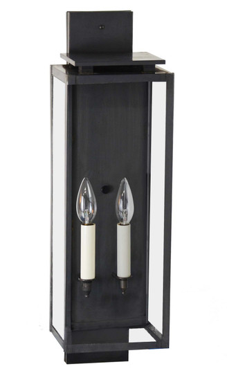 Downtown Two Light Wall Lantern in Dark Brass (196|11641DBLT2CLR)