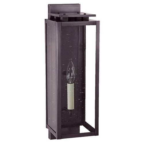 Downtown One Light Wall Lantern in Dark Brass (196|11631DBLT1CSG)