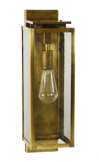 Downtown One Light Wall Lantern in Antique Brass (196|11631ABMEDCSG)